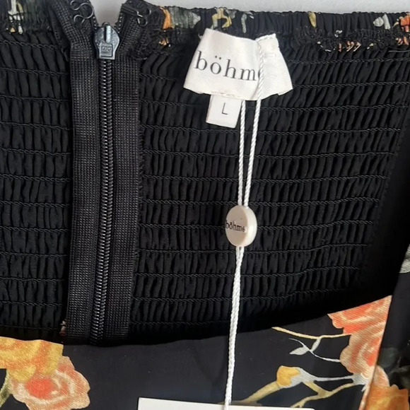 NEW Bohme square neck midi dress Large - Picture 6 of 11